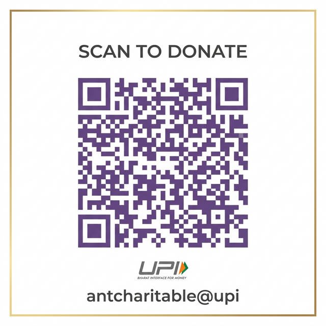 UPI QR Code for donating to Ant Foundation & Charitable Trust
